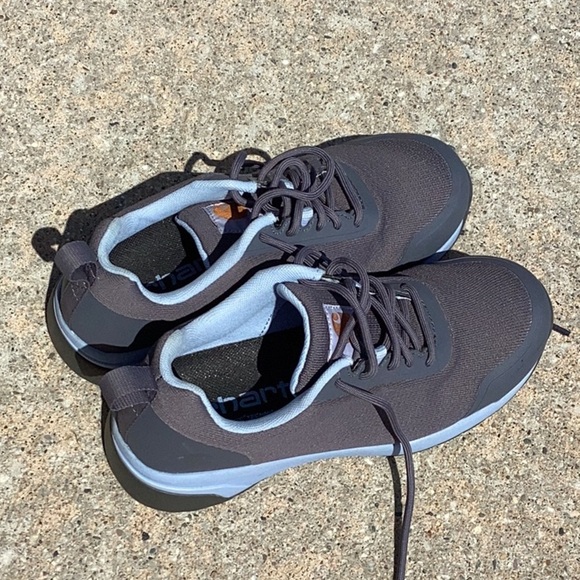 Carhartt women’s force EH Nano toe work shoes. Size 8 charcoal gray/powder blue - Picture 5 of 16